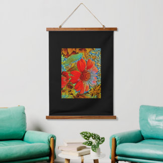 Misch-mediale Digital-Art-Hangband Wandteppich Mit Holzrahmen