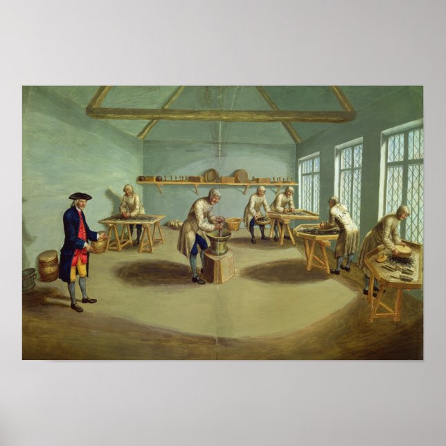 Mischen des Pulvers Poster (Vorne)