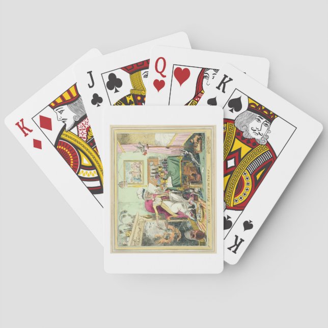 Mischen eines Rezept für Corns, herausgegeben von  Spielkarten (Rückseite)