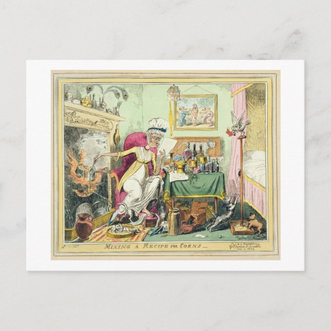 Mischen eines Rezepts für Körner, veröffentlicht Postkarte (Vorderseite)