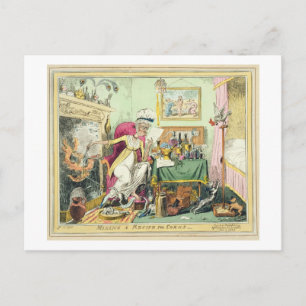 Mischen eines Rezepts für Körner, veröffentlicht Postkarte