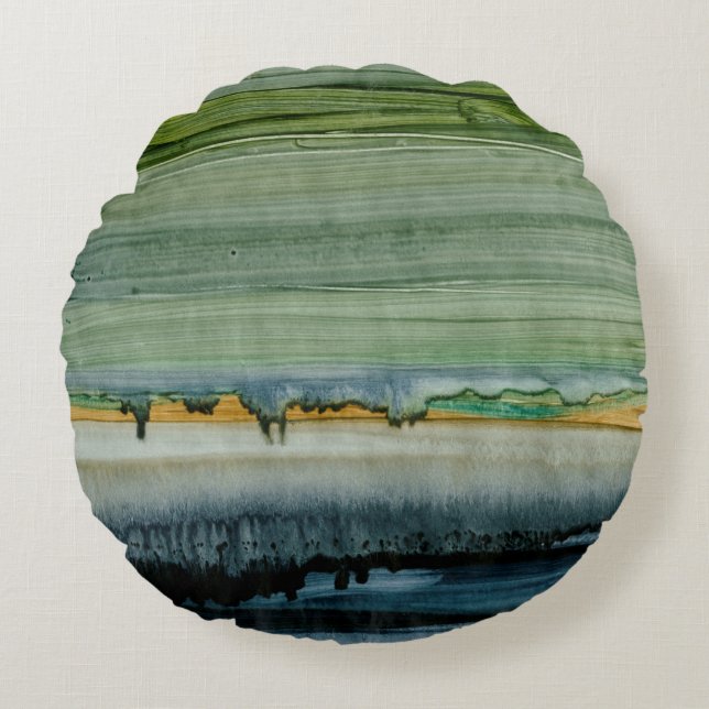 Mischen II Rundes Kissen (Vorderseite)