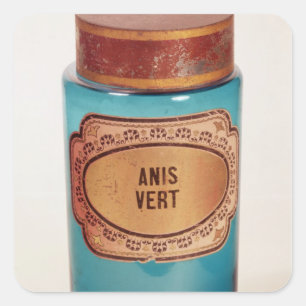 Mischen Sie Glas, mit Aufkleber für Anis Vert,