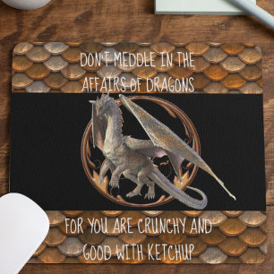 Mischen Sie sich nicht in Dragons Funny ein Mousepad