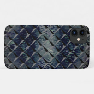 Mischen von 3D-Quadraten mit dunkelgrünem "Rauchgl Case-Mate iPhone Hülle
