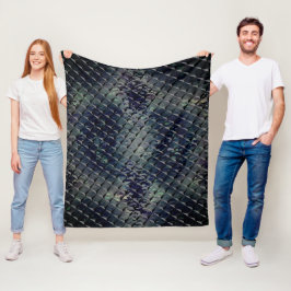 Mischen von 3D-Quadraten mit dunkelgrünem "Rauchgl Fleecedecke