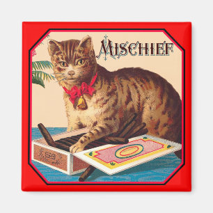 Mischief die Katze Magnet