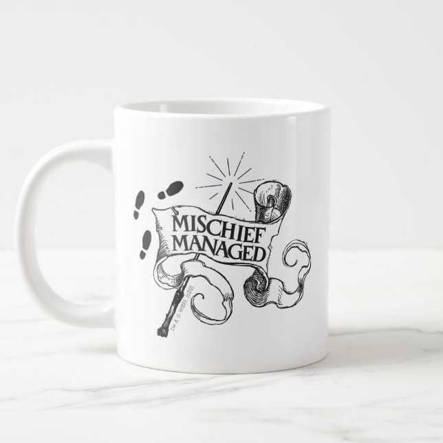 Mischief Managed Jumbo-Tasse (Links)