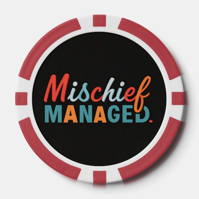 Mischief Managed Pokerchips (Vorderseite)