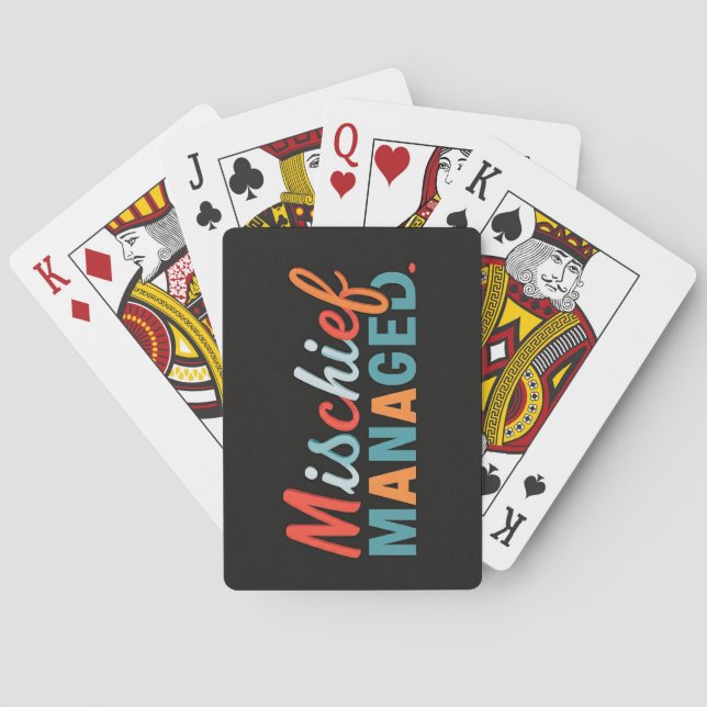 Mischief Managed Spielkarten (Rückseite)