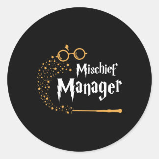 Mischief Manager - Family Mischief Matching Hallow Runder Aufkleber