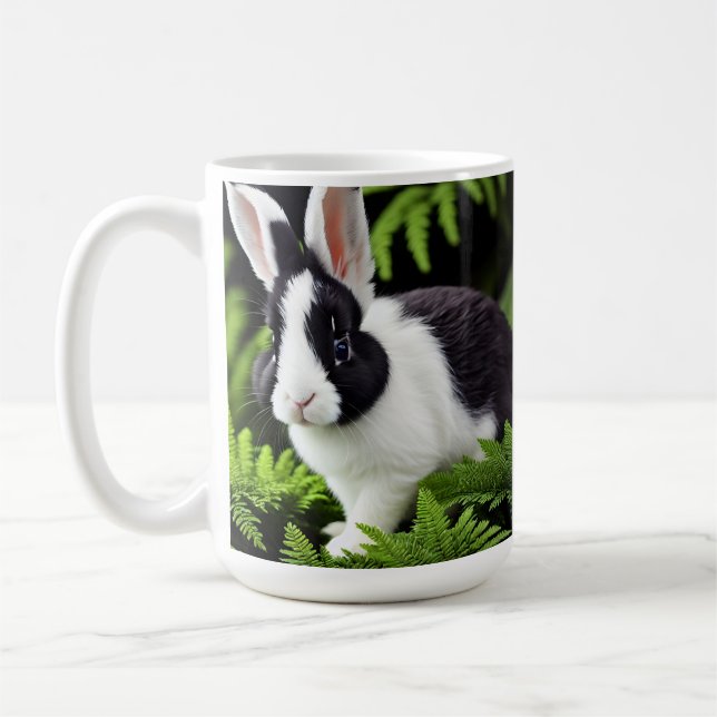 Mischief the Black and White Bunny, Tasse (Links)