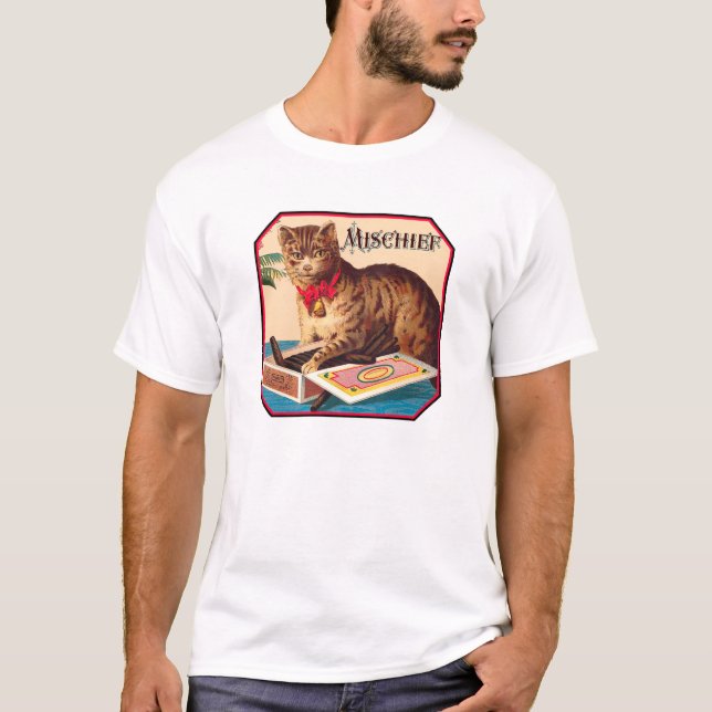 Mischief the Cat T-Shirt (Vorderseite)