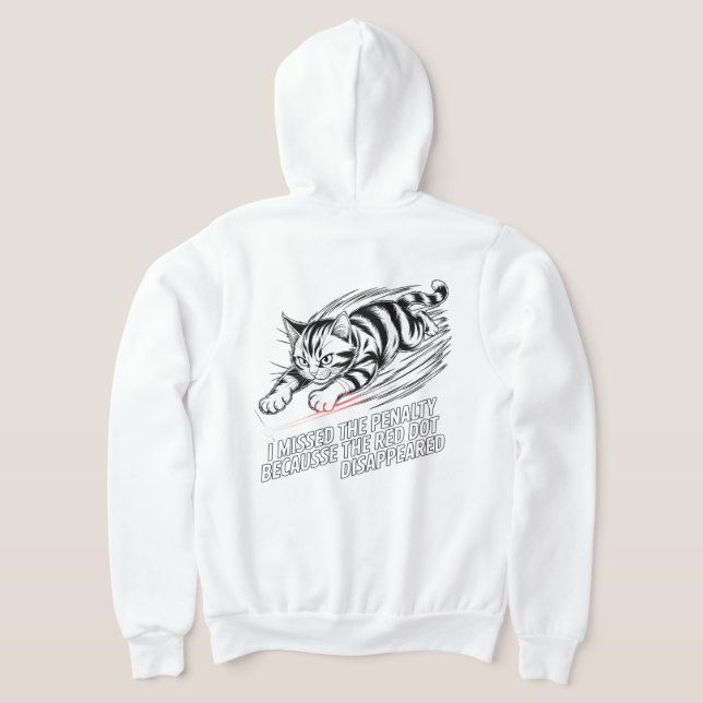  Mischievous Cat Chase - Cat Lover Sports Gift Hoodie (AblageHinten)
