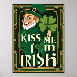 Mischievous Irish Leprechaun Poster