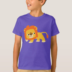 Mischievous Niedlich Cartoon Lion Children T - Shi T-Shirt