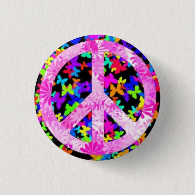 Mischlings-Unterzeichnungs-Frieden Button (Vorderseite)