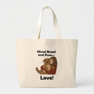 Mischlingshund gemischte Rasse Pure Love Haustier Jumbo Stoffbeutel