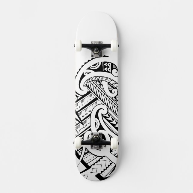 MischMaoristyle Stammes- Entwurf skateboarddeck (Vorderseite)