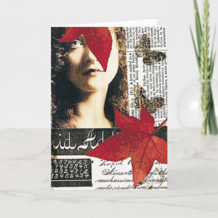 Mischmedienkollage Karte