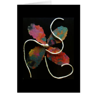 Mischmedium-Blumen-Kunst-Karte