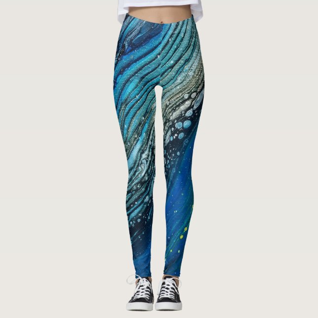 Mischmedium-Mädchen-Acryl gießen Leggings (Vorderseite)