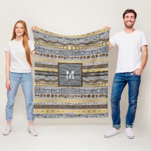 Mischmetallmonogramm-städtisches industrielles fleecedecke