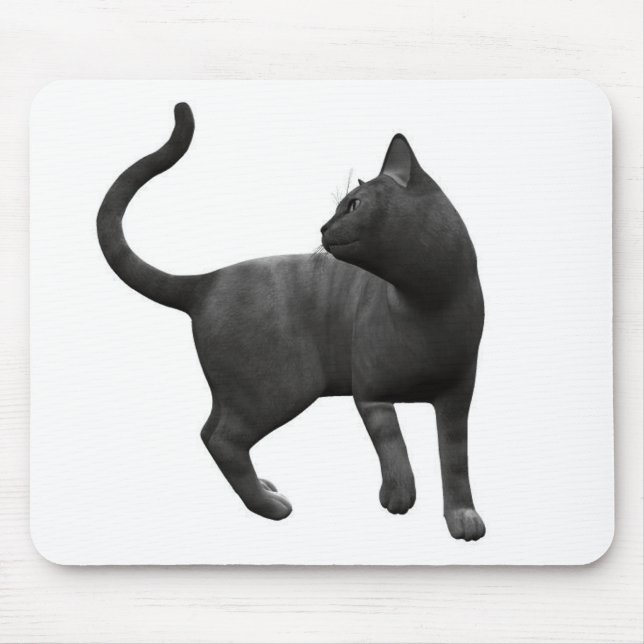 Mischous Black Cat Maus Pad Mousepad (Vorne)