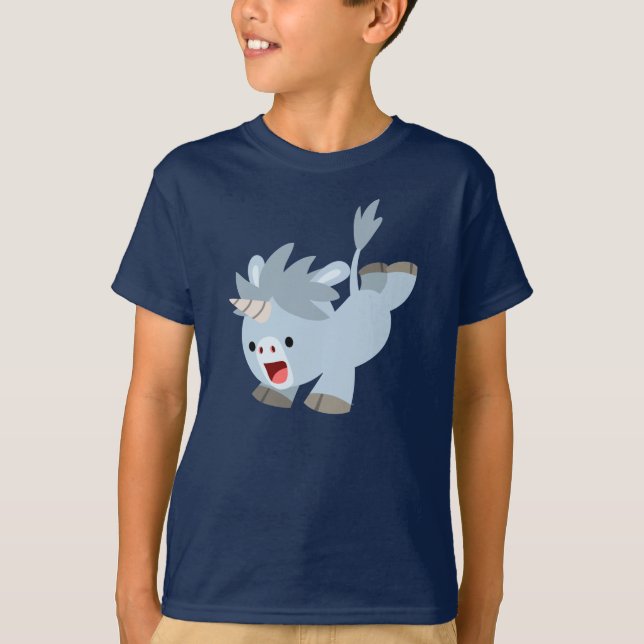 Mischous Cartoon Baby Unicorn Children T - Shirt (Vorderseite)