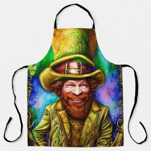 Mischous Green Leprechaun mit Klee Schürze