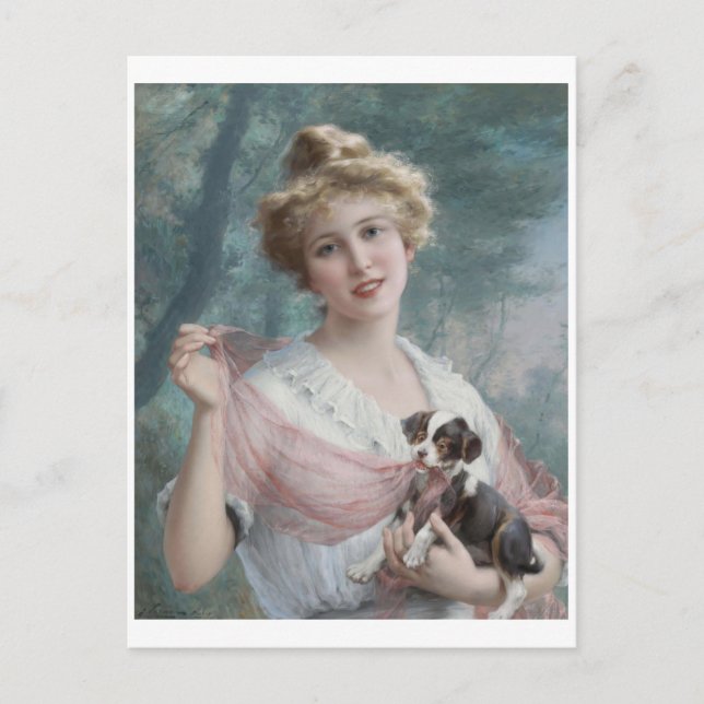 Mischous Puppy (1915) Emile Vernon Postkarte (Vorderseite)