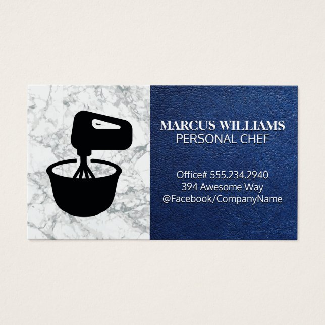 Mischschüssel | Blauledermarmor (Vorderseite)