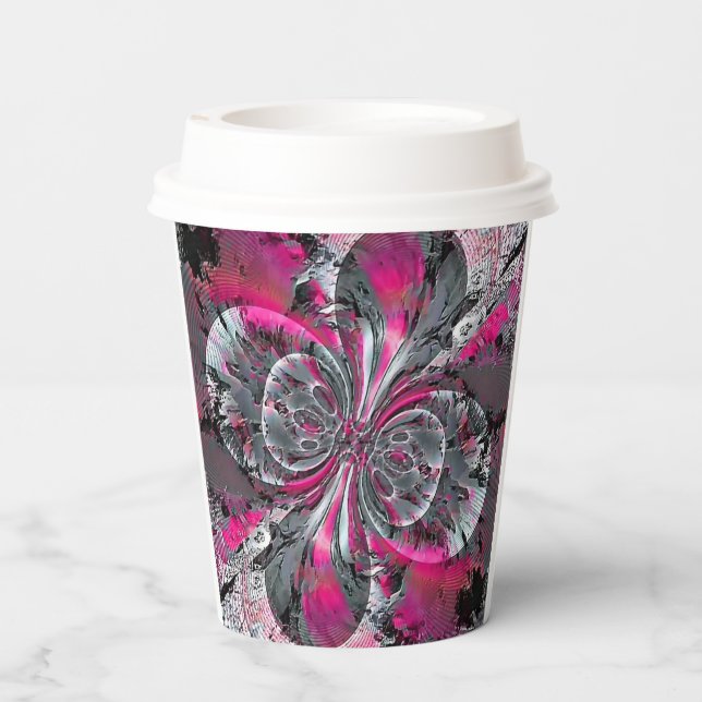 Mischsignal-Papiergruppen Pappbecher (Rückseite)