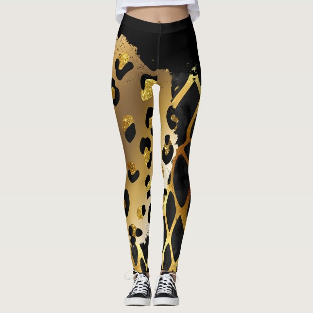 Mischtierdruck Leggings (Vorderseite)