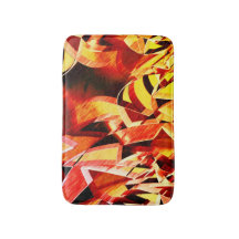 Mischung aus Gelbfärbung und dunkelrot, stark gest