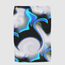 Mischung aus glattem und blauen Neonkurven über Sc