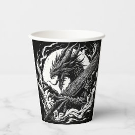 Mischung aus heißem Kaffee oder Bestellung Pappbecher