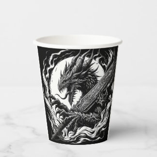 Mischung aus heißem Kaffee oder Bestellung Pappbecher