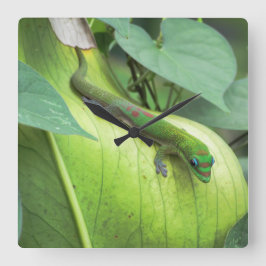 Mischung in quadratische wanduhr