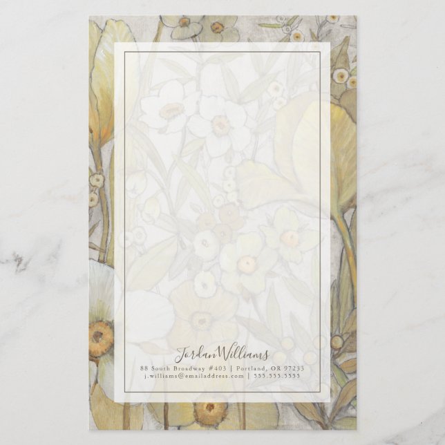 Mischung mit Blumen Briefpapier (Vorderseite)