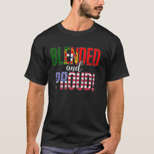 Mischung und stolze Staatsangehörigkeit Hälfte Por T-Shirt