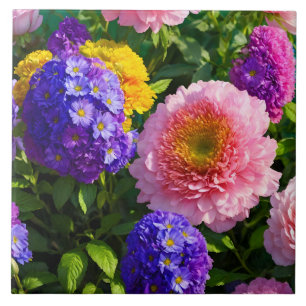 Mischung von Blume Fliese