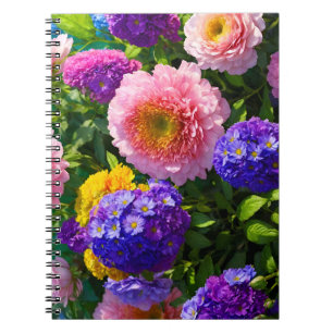 Mischung von Blume Notizblock