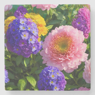 Mischung von Blume Steinuntersetzer