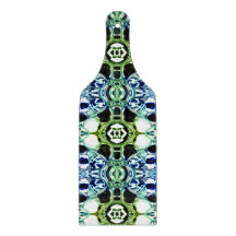 Mischung von Formen in blau und grün klar, metalli