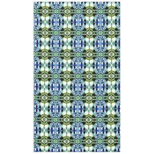 Mischung von Formen in blau und grün klar, metalli Tischdecke