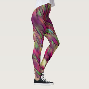 Mischung von undurchsichtigen, farbigen, grünen un leggings
