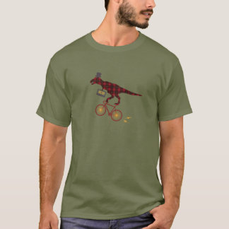 Mischungs-Band-Dinosaurier-radfahrenspitze T-Shirt