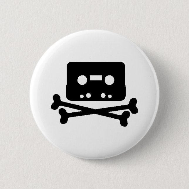 Mischungs-Band-Pirat Button (Vorderseite)