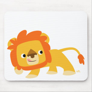 Mischvous Cartoon Lion mousepad